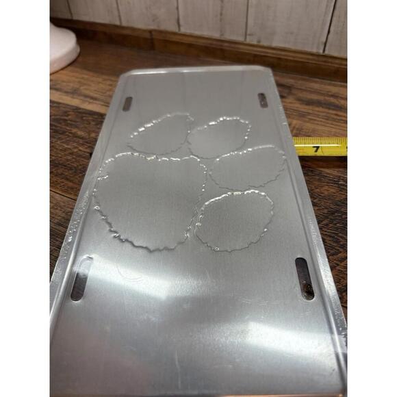 NCAA Aluminum License Plate Clemson Tigers NEW 6x12 - Picture 3 of 3